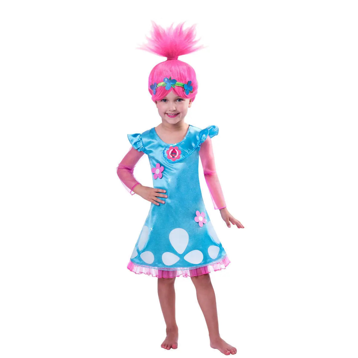 Trolls Poppy Costume with Doll Kids