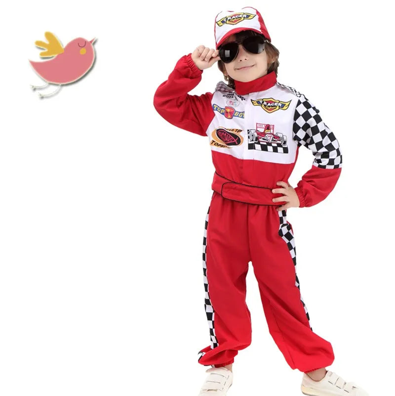 Racecar Driver Costume Kids Lightening Cars