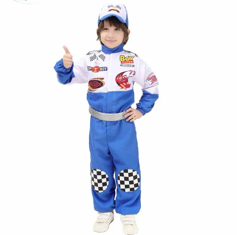 Racecar Driver Costume Kids Lightening Cars