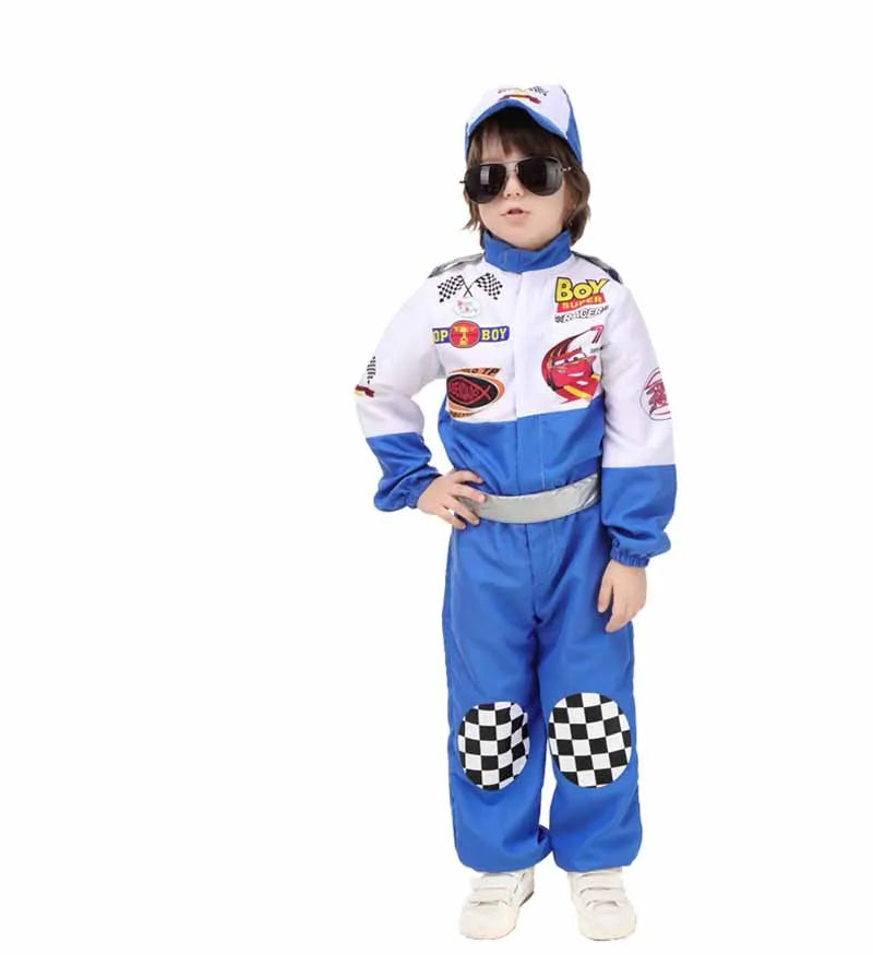 Racecar Driver Costume Kids Lightening Cars