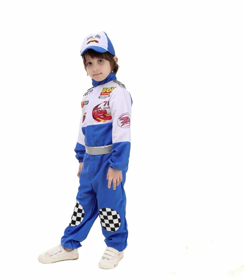 Racecar Driver Costume Kids Lightening Cars