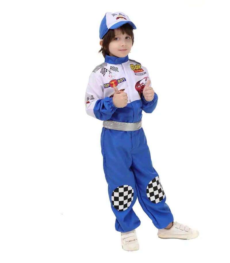 Racecar Driver Costume Kids Lightening Cars