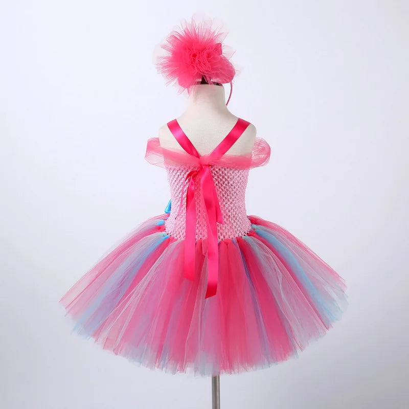 Trolls Tutu Kids Costume with Headband