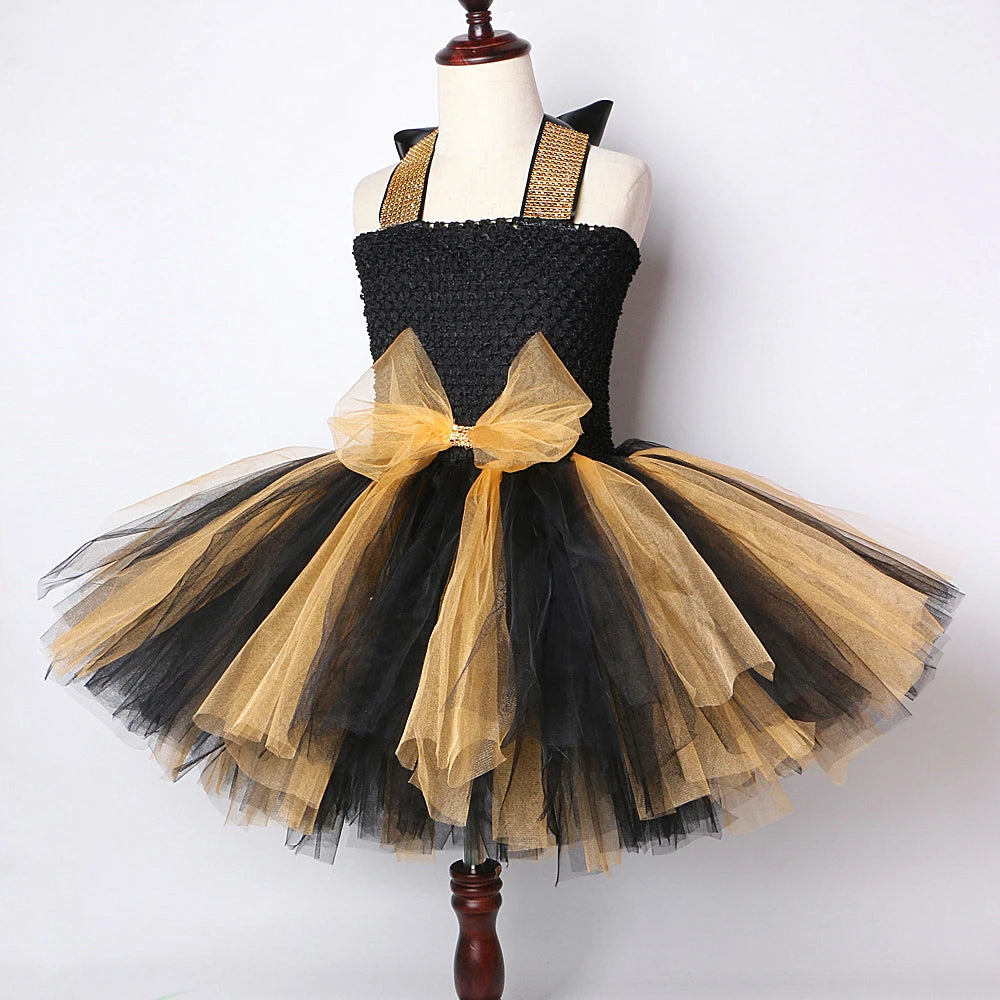 Lol Surprise Tutu Costumes Gold Black Bee Kids