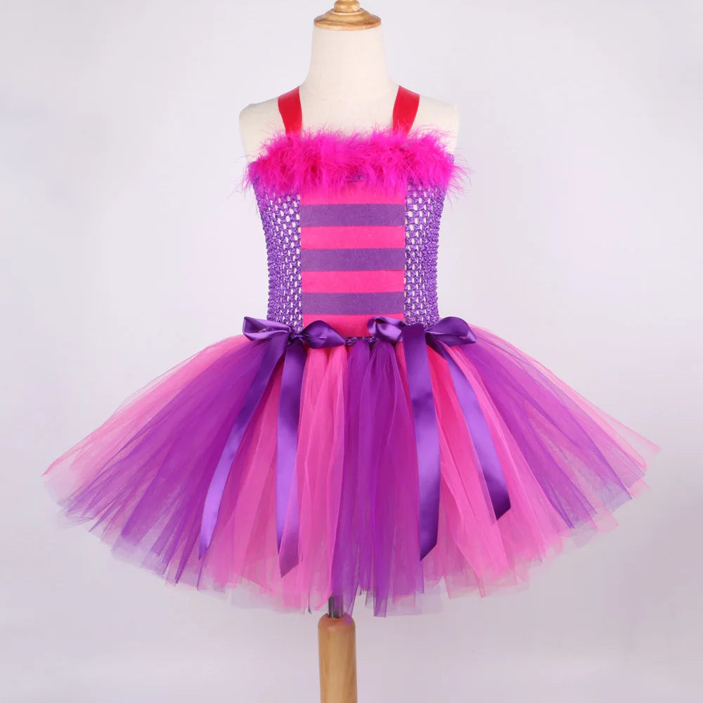 Cheshire Cat Costumes Dress for Girls