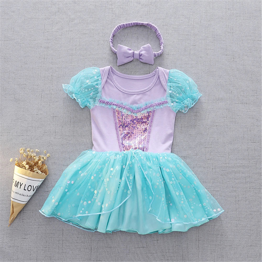 Infant Princess Costume  Elsa Ariel Belle Rapunzel Anna Tinkerbell Minnie Aurora Rapunzel Snow White Cinderella Alice Belle Jessie