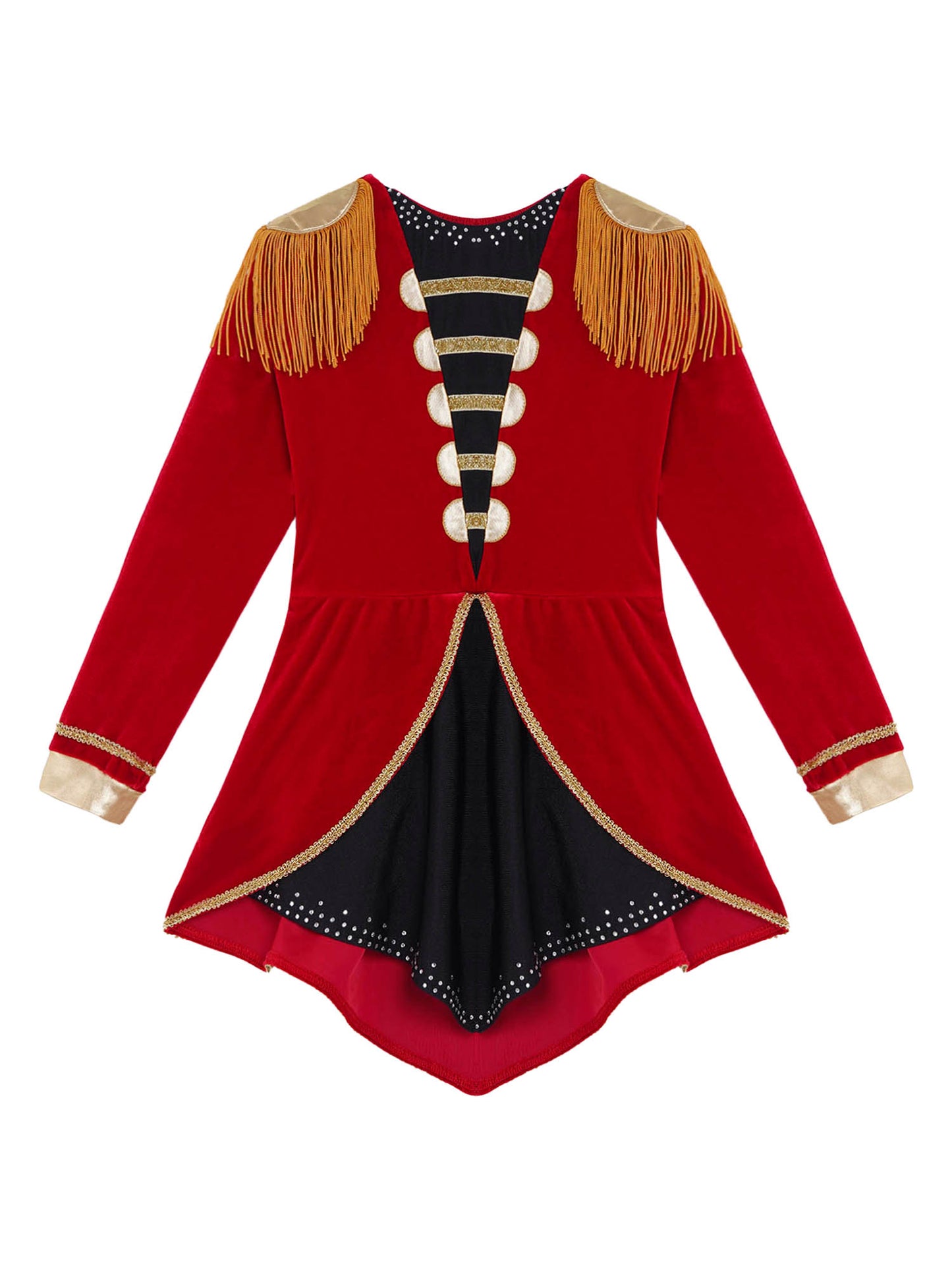 Ringmaster Circus Magician Costumes Sequen Kids