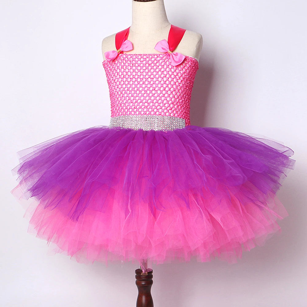 Lol Surprise Costume Tutu Dress Kids Hot Pink Purple