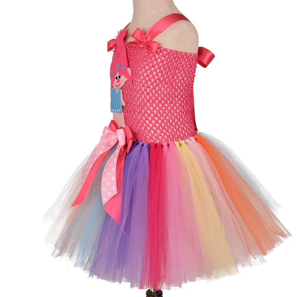 Trolls Tutu Dress Costume for Kids