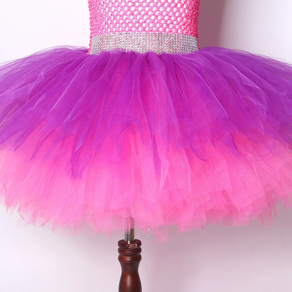 Lol Surprise Costume Tutu Dress Kids Hot Pink Purple