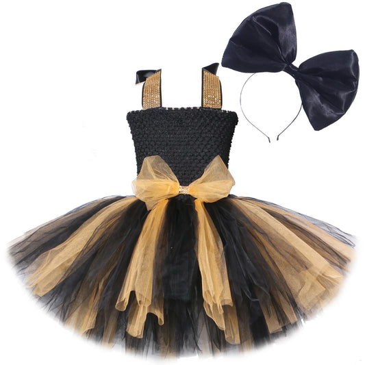 Lol Surprise Tutu Costumes Gold Black Bee Kids