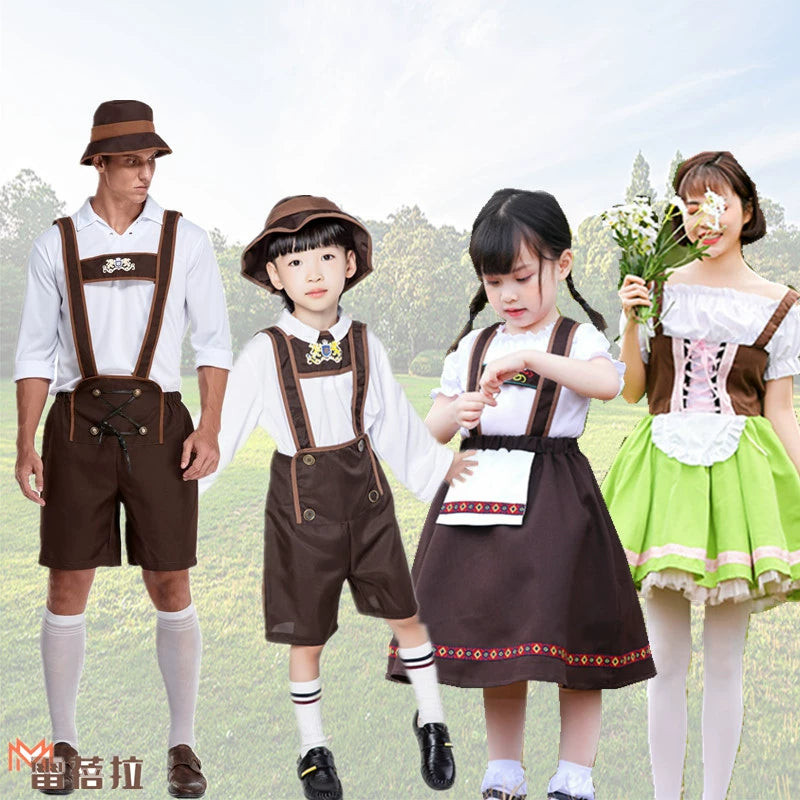 German Swiss Family Parent-Child Costume