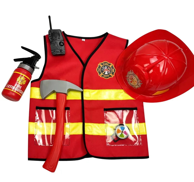 Firefighter Construction Worker Costume Kids