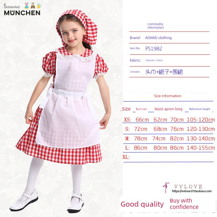 Fairytale Pastoral Style Little Match Girl Alice Lolita Red Riding Hood Maid Dorothy