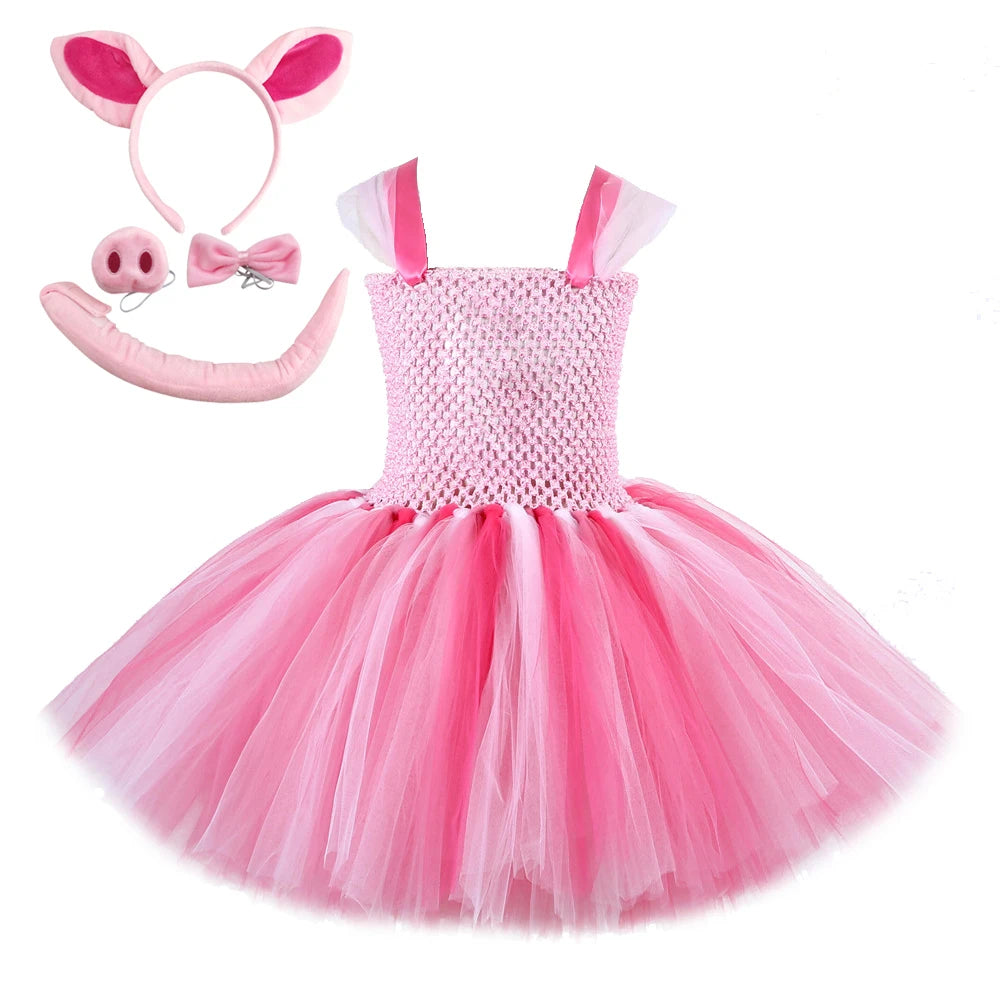 Pink Piglet Tutu Costume Kids