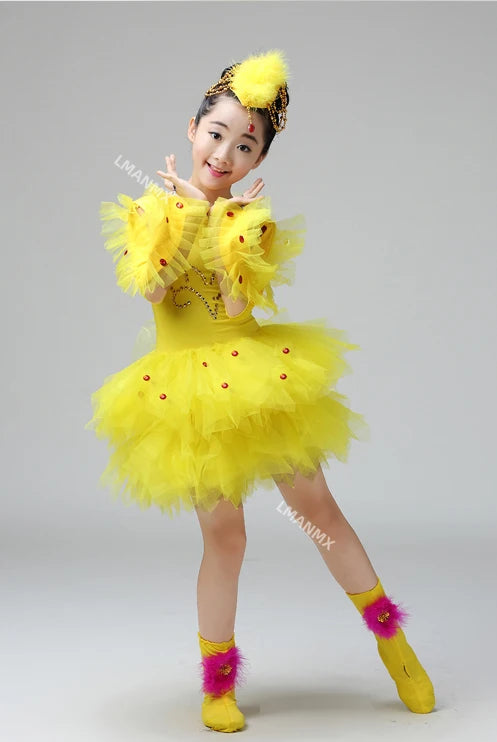 Duck Bird Chick Costumes Set Kids