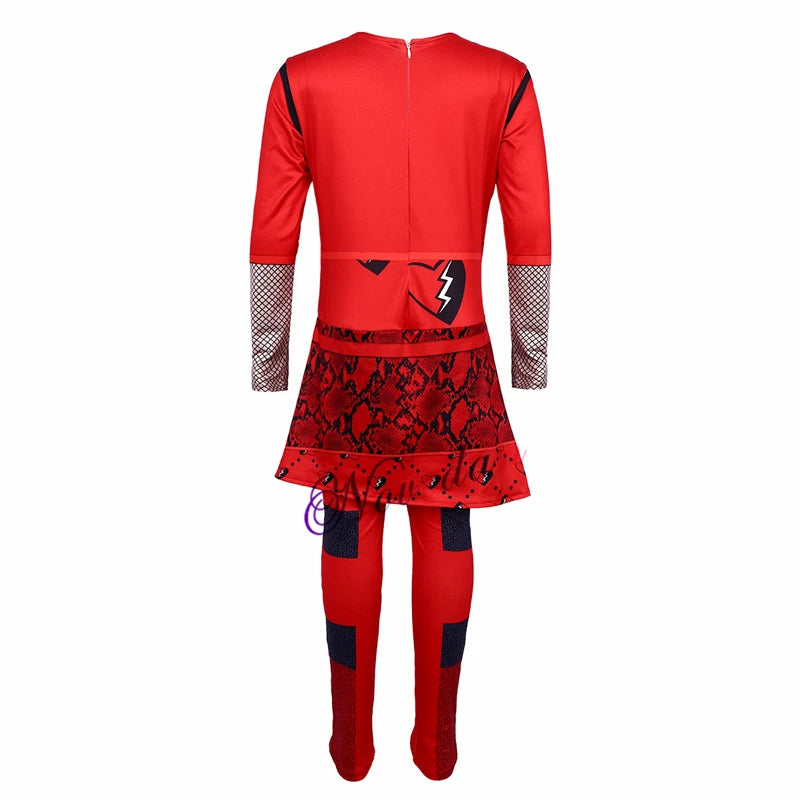 Descendants 4 Red Costume Kids Movie The Rise of Red Chloe l