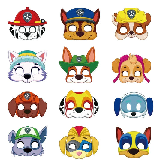 Paw Patrol Toys Cartoon Masks Kids 12 Pcs/set