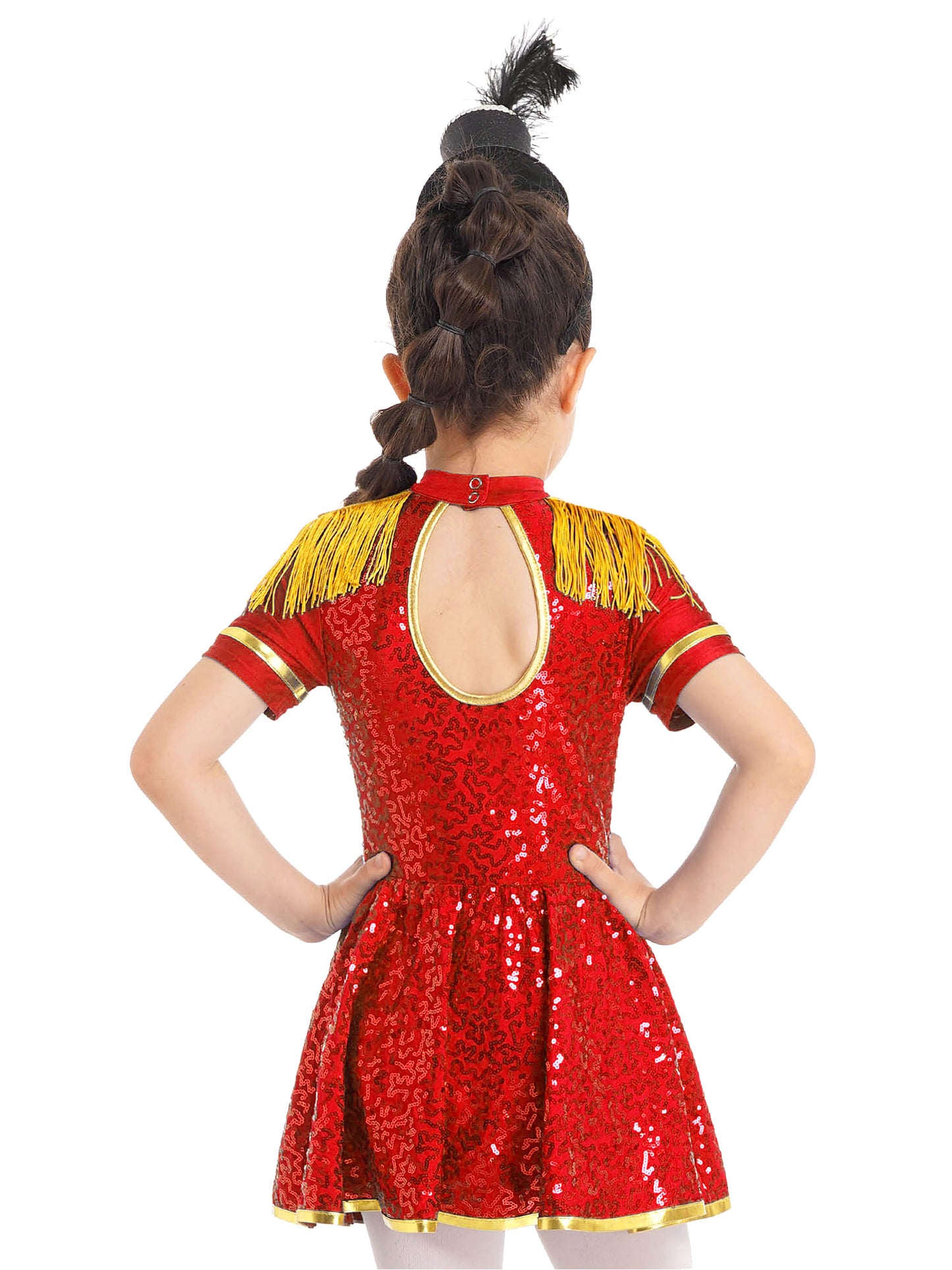 Ringmaster Circus Magician Costumes Sequen Kids