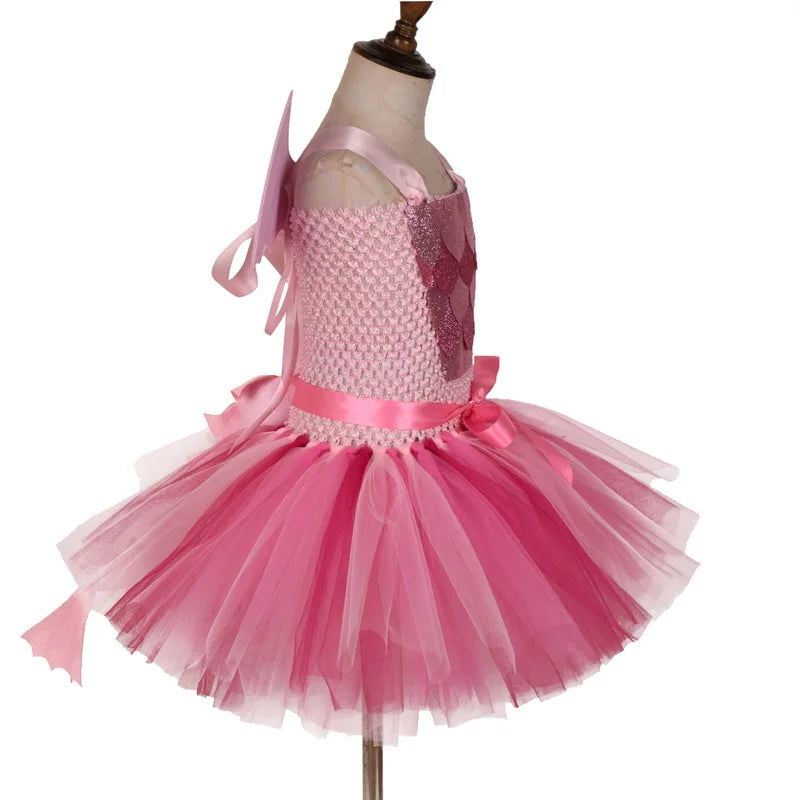 Dinosaur Tutu Pink Costume Kids Dino