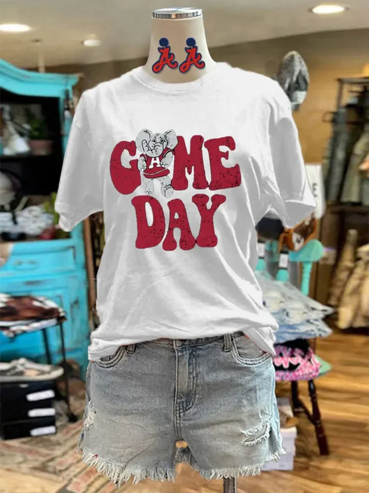 Game Day Tee Cute Alabama Roll Tide