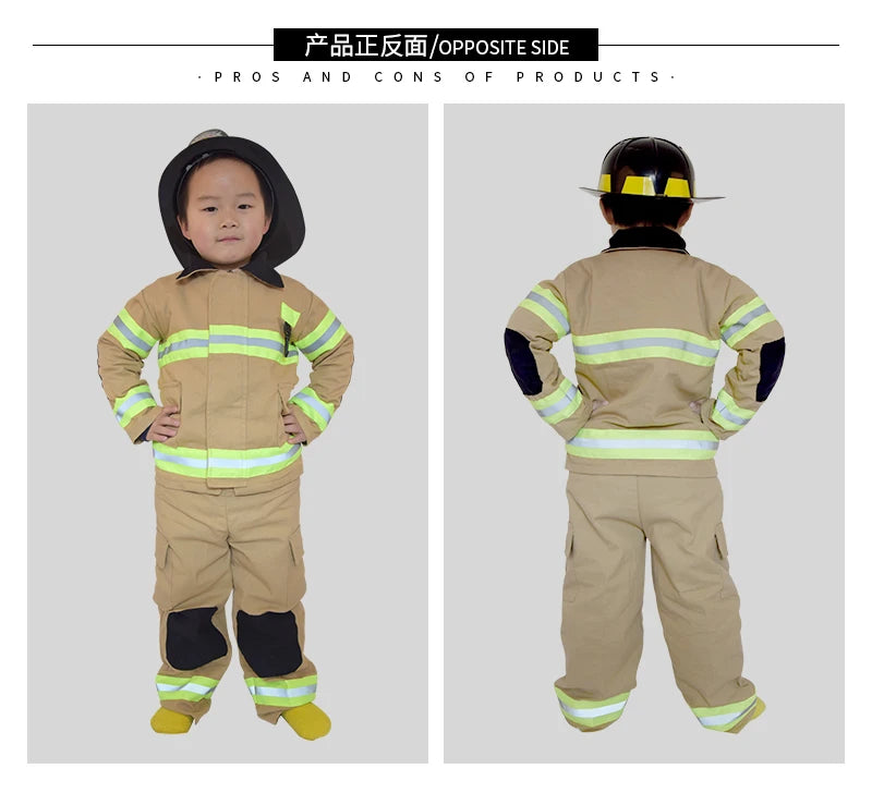 Fireman Firefighter Costume No Hat Kids