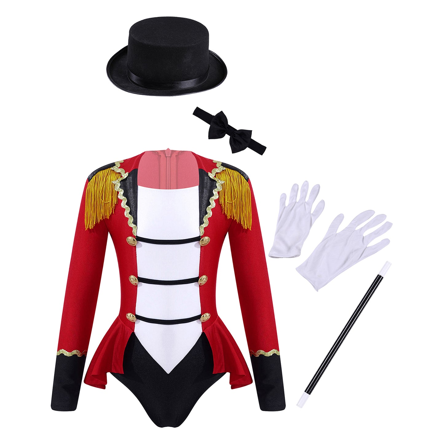 Circus Ringmaster Costume Magician Kids