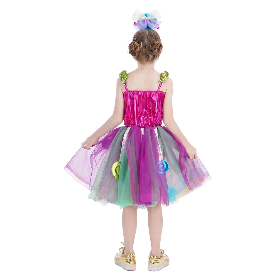 Princess Candy Dress CandyLand lollipop Costume Kids Tutu