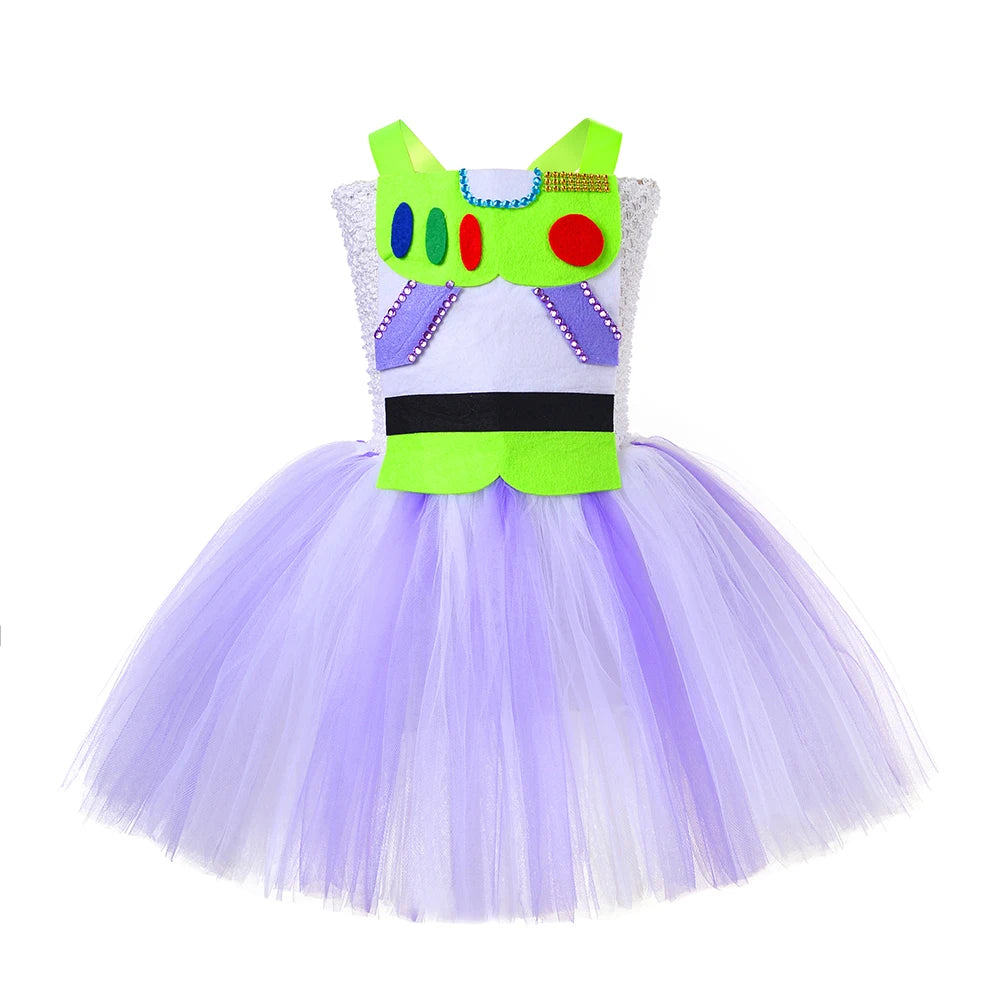 Toy Story Buzz Lightyear Tutu Dress Costume Kids