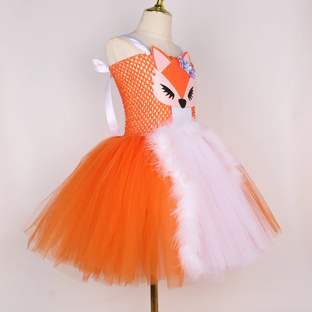 Fox Tutu Dress Costume Kids