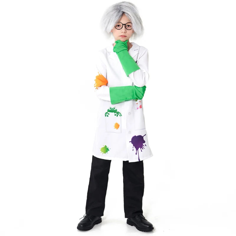 Kid Crazy Frankenstein Doctor Costume