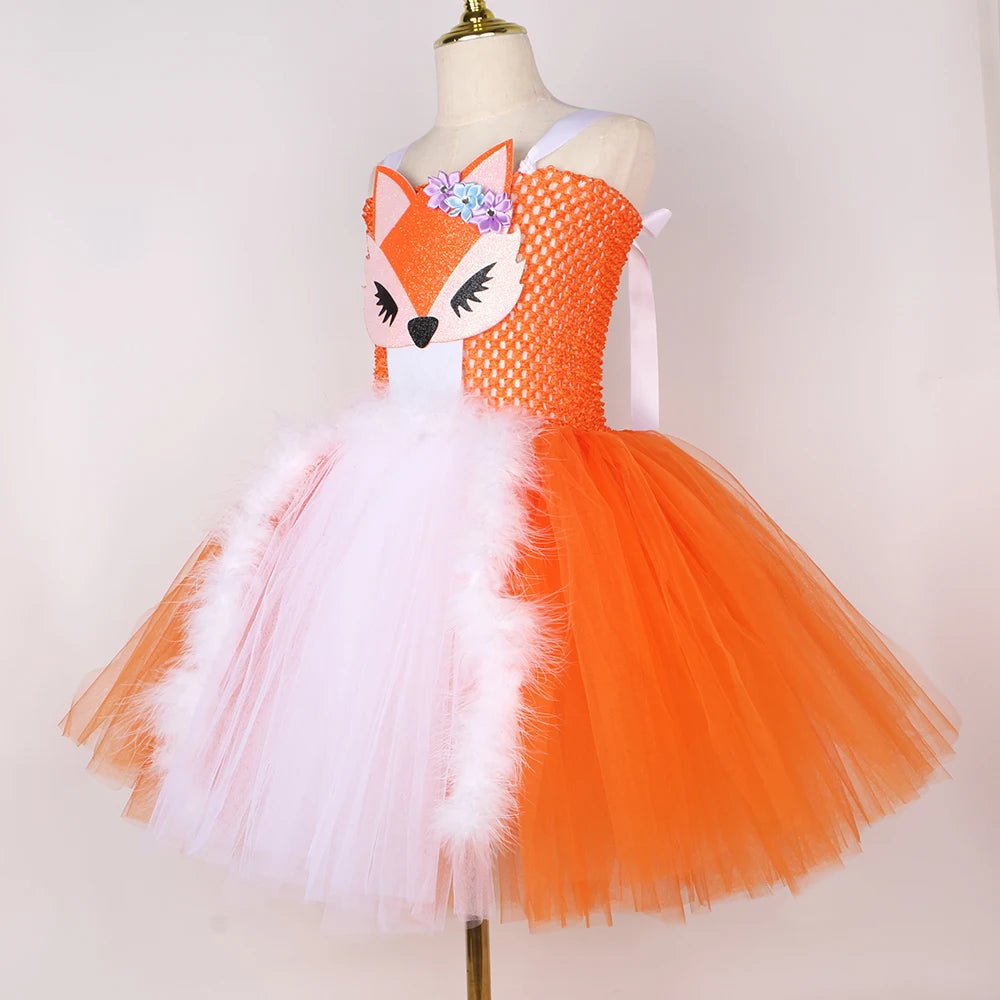 Fox Tutu Dress Costume Kids