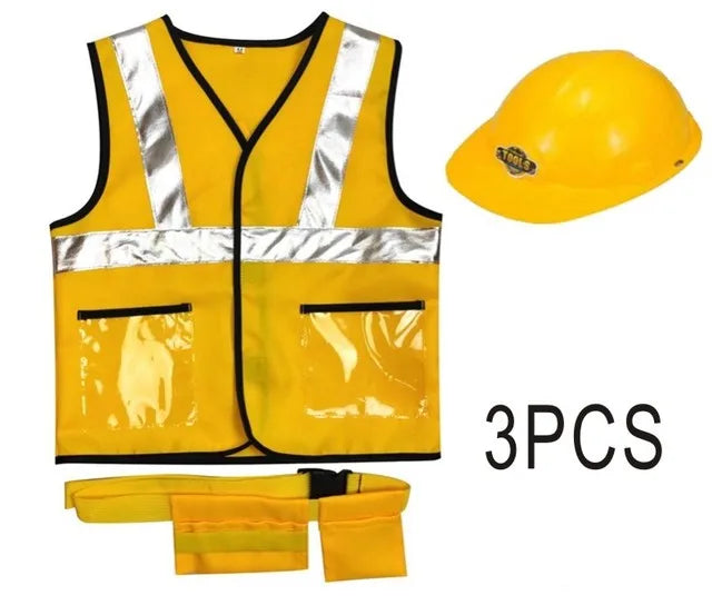 Firefighter Construction Worker Costume Kids