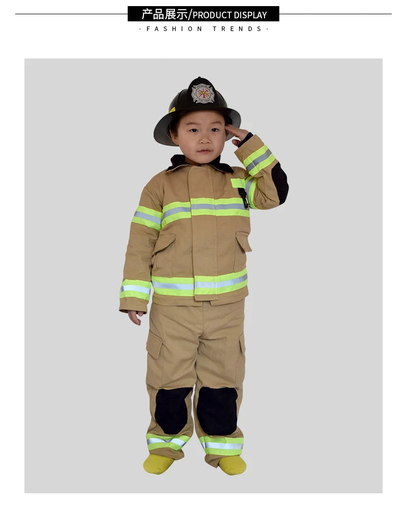 Fireman Firefighter Costume No Hat Kids