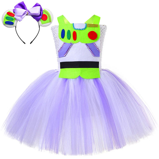 Toy Story Buzz Lightyear Tutu Dress Costume Kids