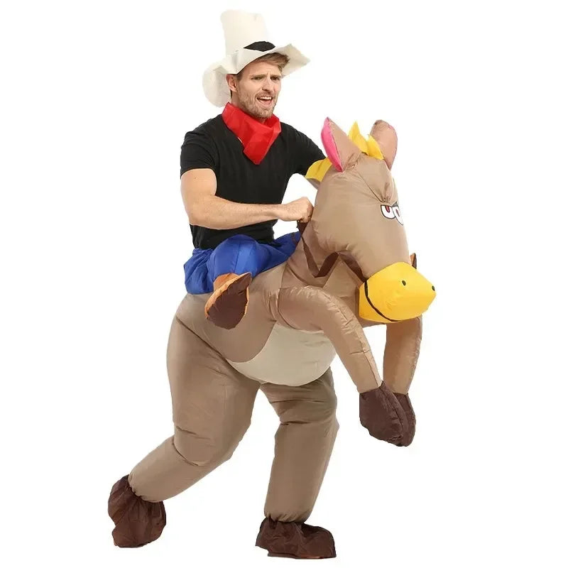 Cowboy Inflatable Horse Costume Kids