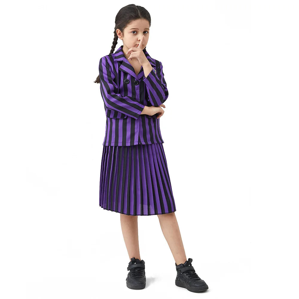 Wednesday Addams Costume Kids