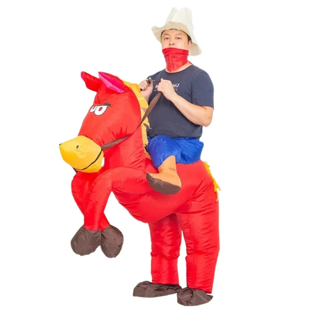 Cowboy Inflatable Horse Costume Kids