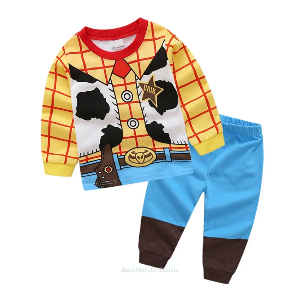 Toy Story Marvel Superhero pajamas Costume Kids Buzz, Woody, Spiderman, IronMan, Jessie, Captain America