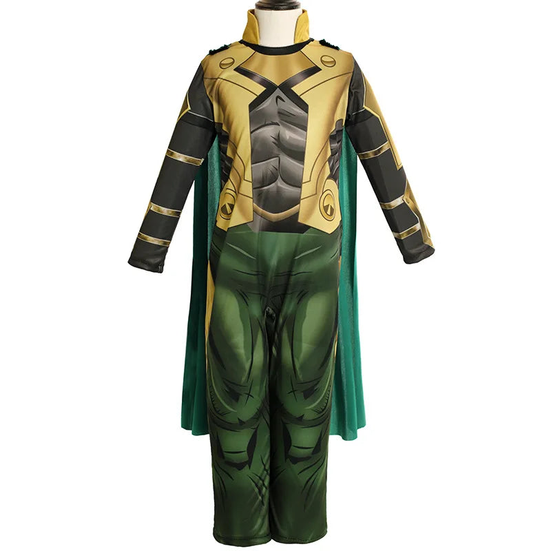 Loki Thor Ragnarok Superhero Costume Kids