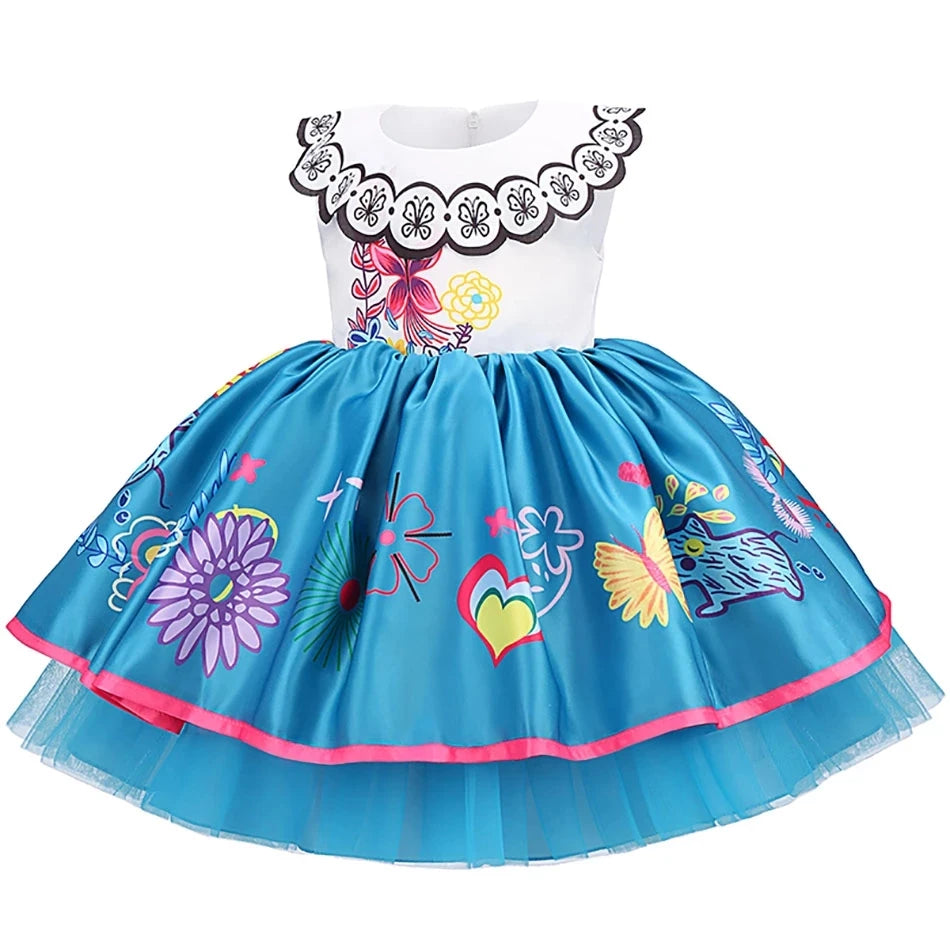 Encanto Mirabel Tutu Dress Princess Costume Kids