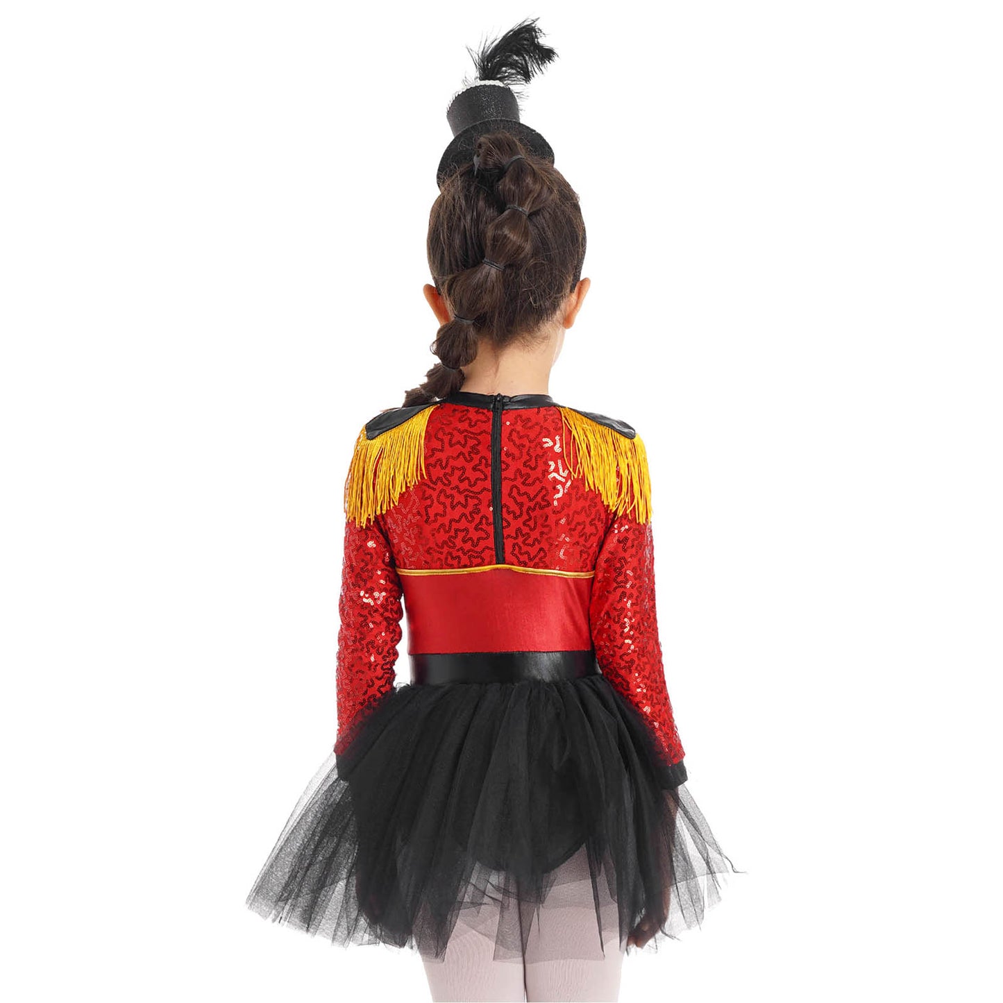 Ringmaster Circus Magician Costumes Sequen Kids