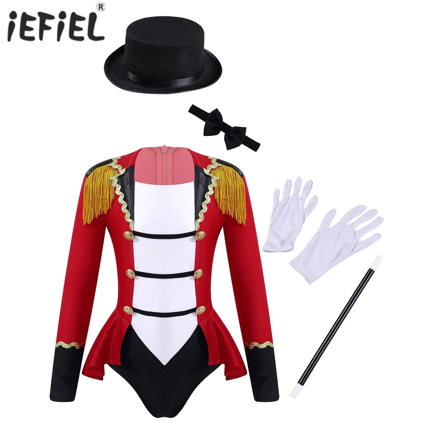 Circus Ringmaster Costume Magician Kids