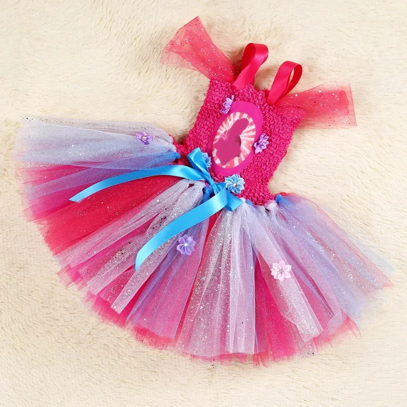 Trolls Tutu Kids Costume with Headband