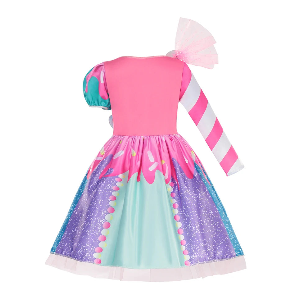 Princess Candy Dress CandyLand lollipop Costume Kids Tutu