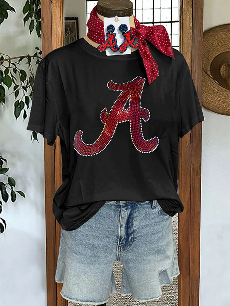 Alabama Roll Tide Gameday Sequins T-shirt