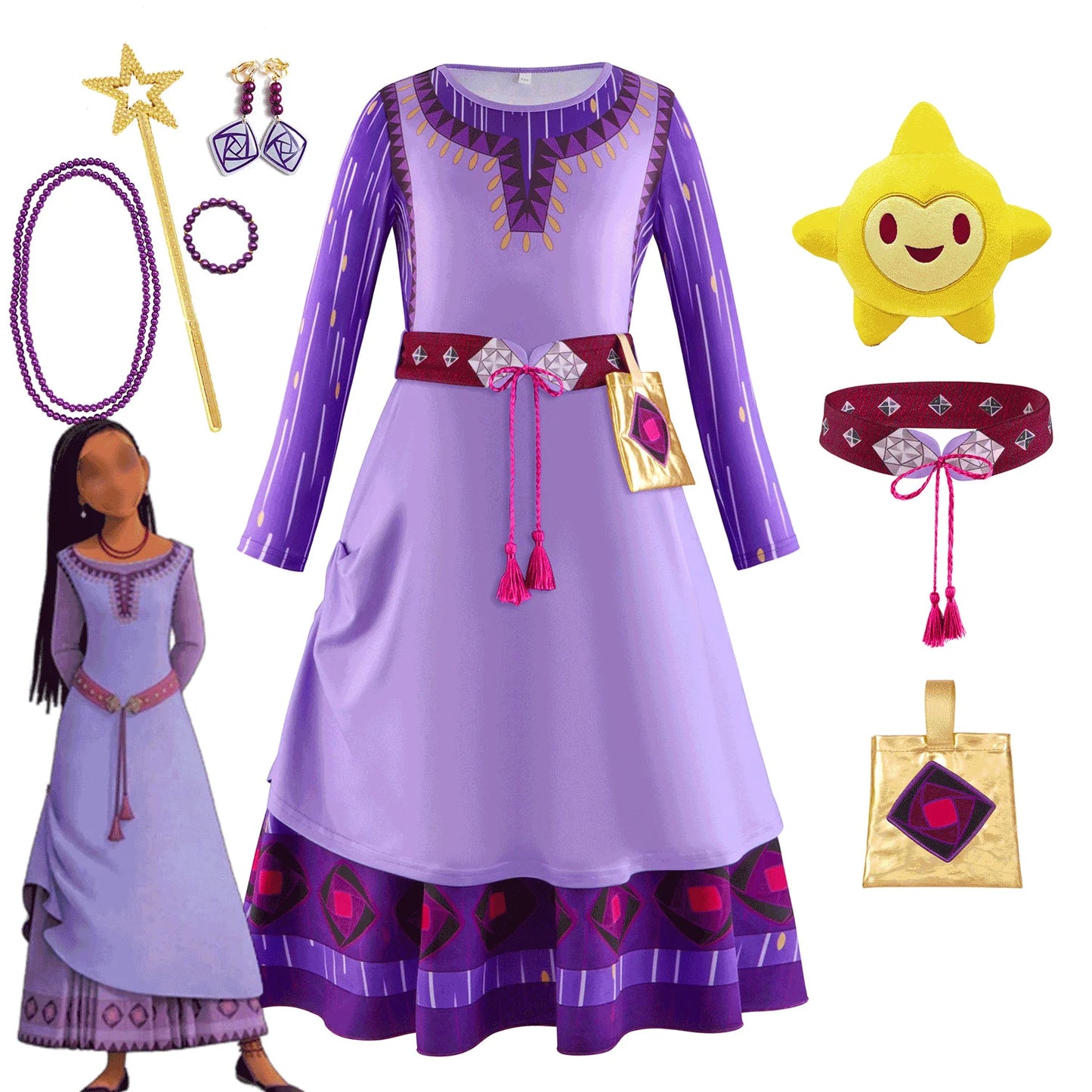 Wish Asha Princess Costume Kids