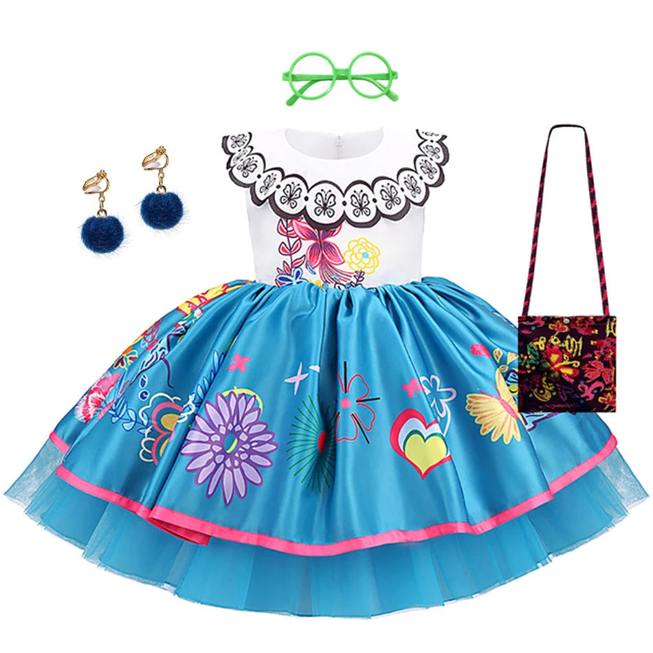 Encanto Mirabel Tutu Dress Princess Costume Kids