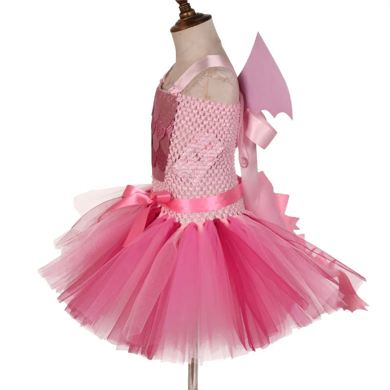 Dinosaur Tutu Pink Costume Kids Dino