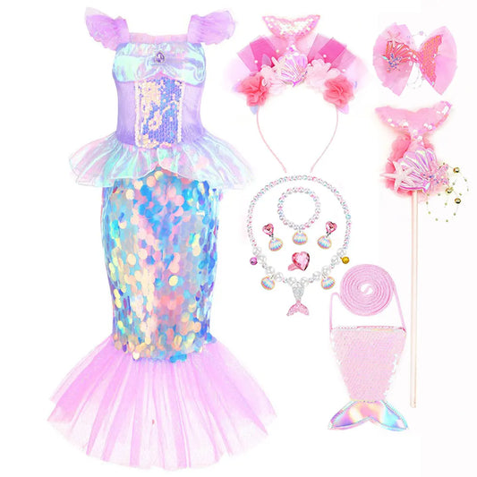 Princess Mermaid Costume Kids